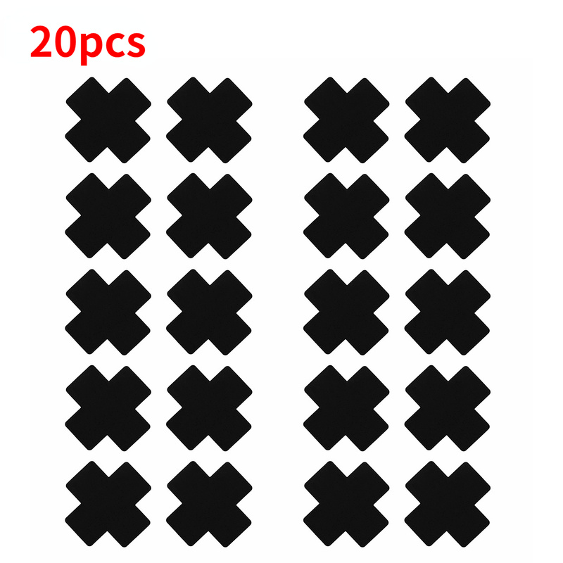 Nipple Cover Pasties - 米国在庫 20枚入り ブラック 女性用 クロス型 自己粘着式