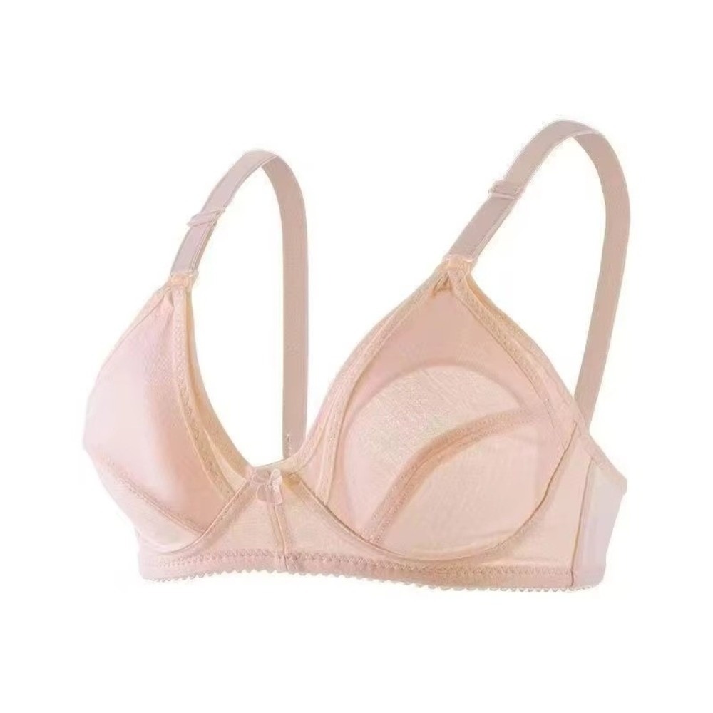 Nursing Bra Sleep - ソフトコットンマタニティ授乳ブラジャー、プラスサイズ、オープンバストデザイン、オープンブラ、睡眠用下着、ワイヤーなし授乳ブラジャー（ママ向け）