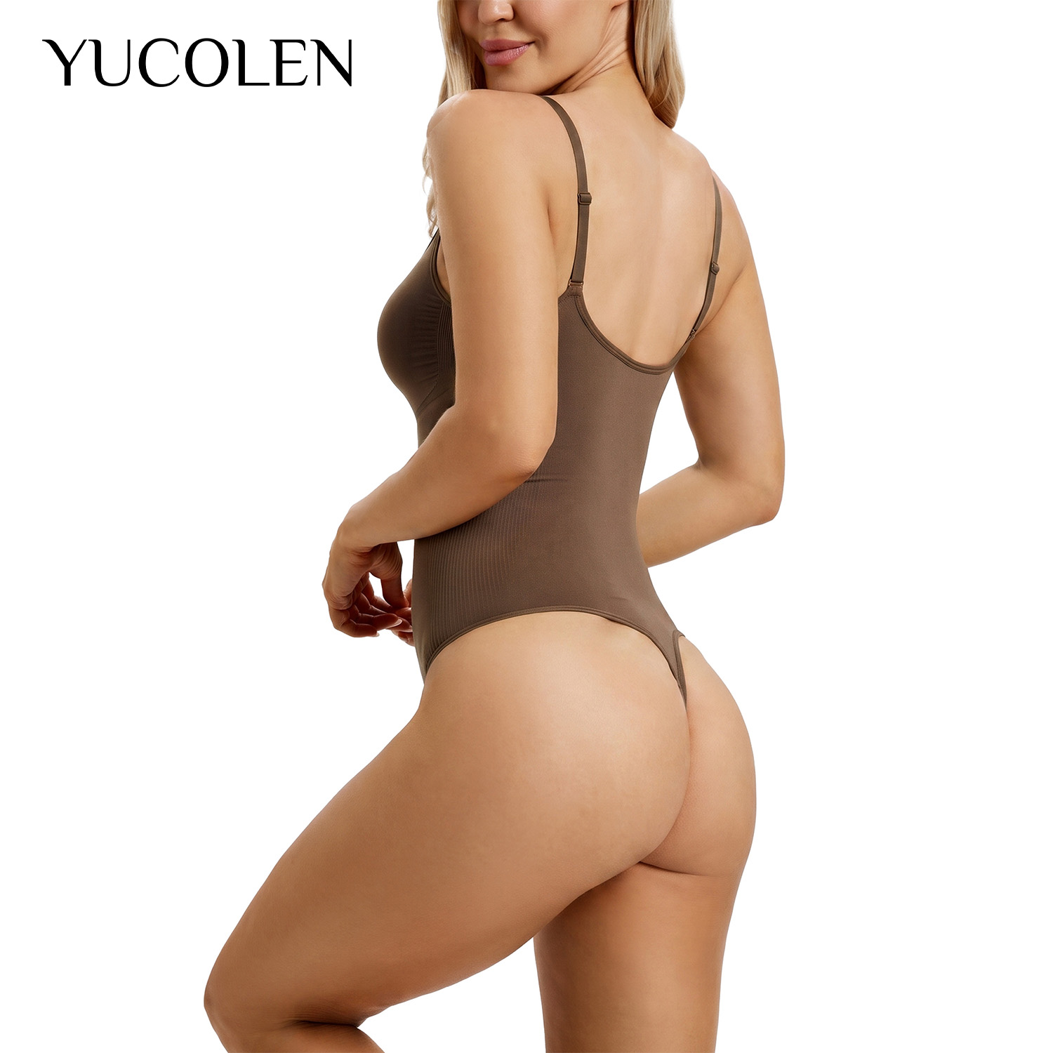 YUCOLEN 女性用 U ネック Tバック ボディスーツ  - Shapewear Bodysuit Firm のレビューと価格