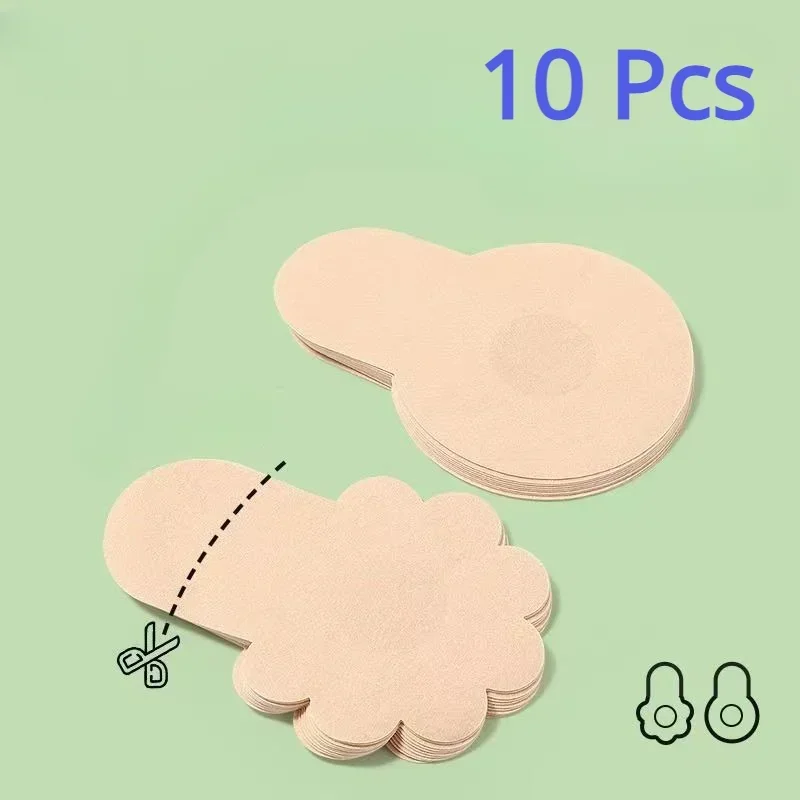 10 個女性の目に見えない胸リフトアップテープオーバーレイブ - Nipple Cover Pasties のレビューと価格