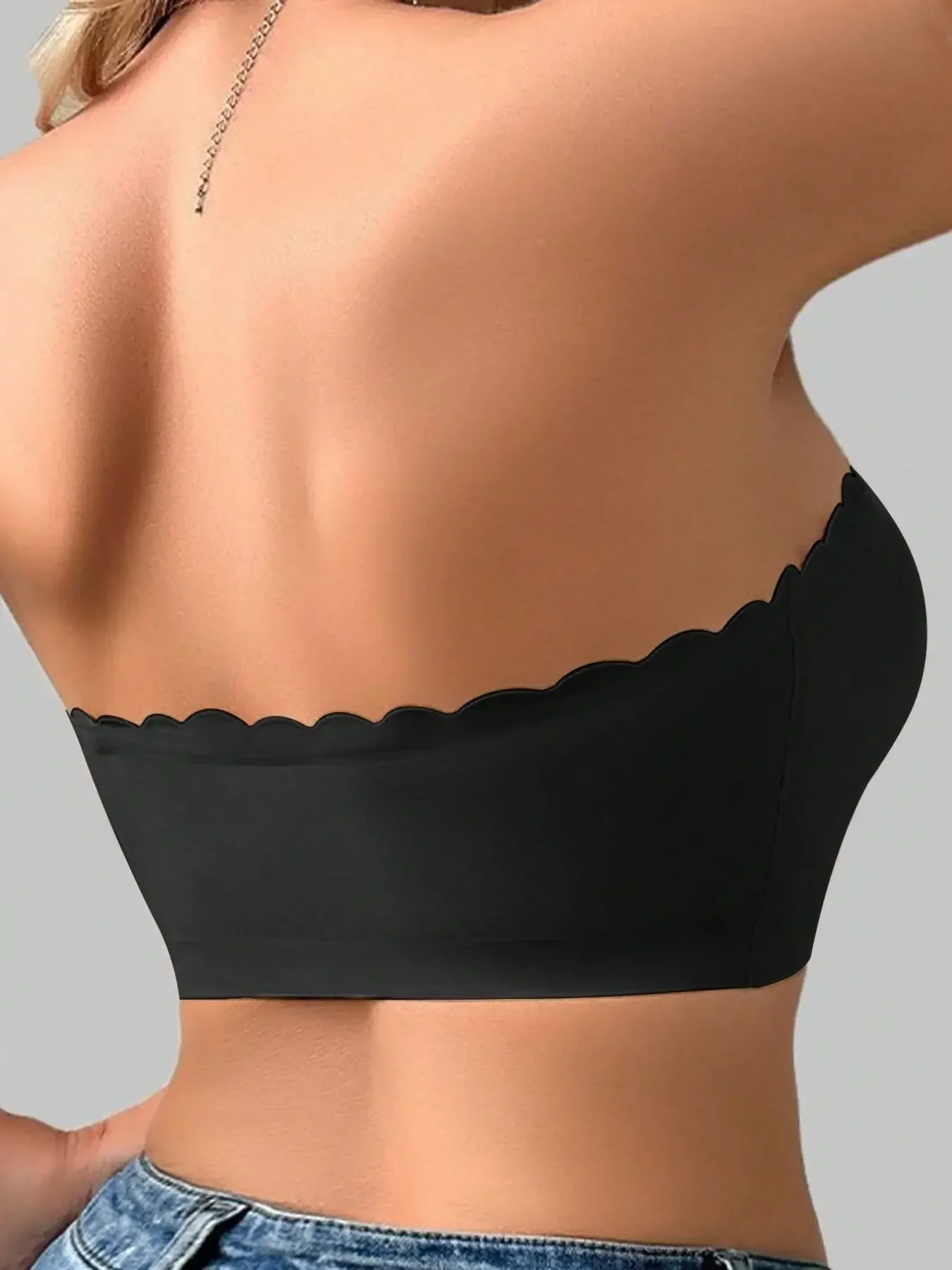 女性用ストラップレスブラ、シームレスバンドゥブラ、カジュアル - Bralette Wireless Soft のレビューと価格