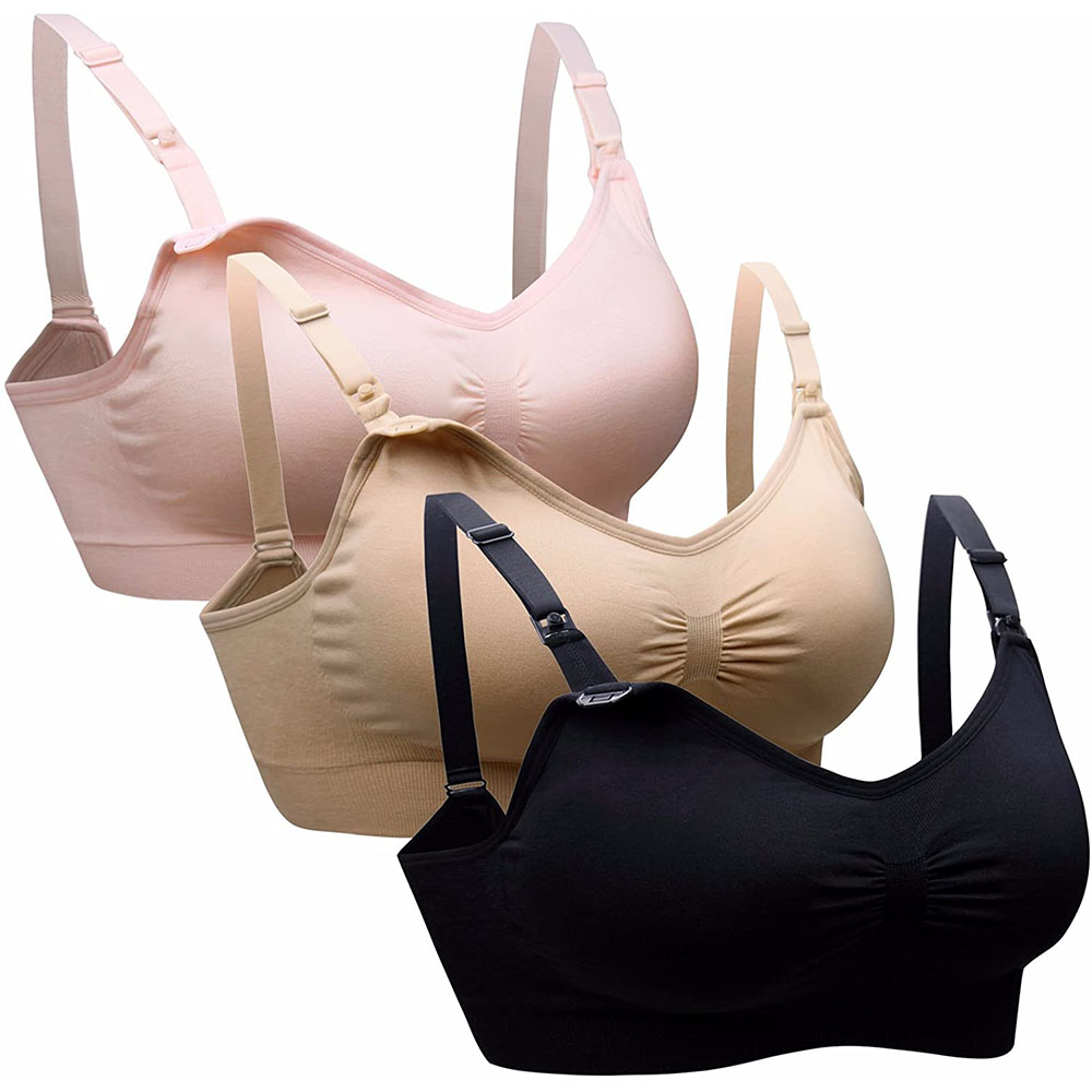 ワイヤレス授乳服 コットン製授乳ブラ 妊婦用 妊娠中 睡眠用 - Nursing Bra Sleep のレビューと価格