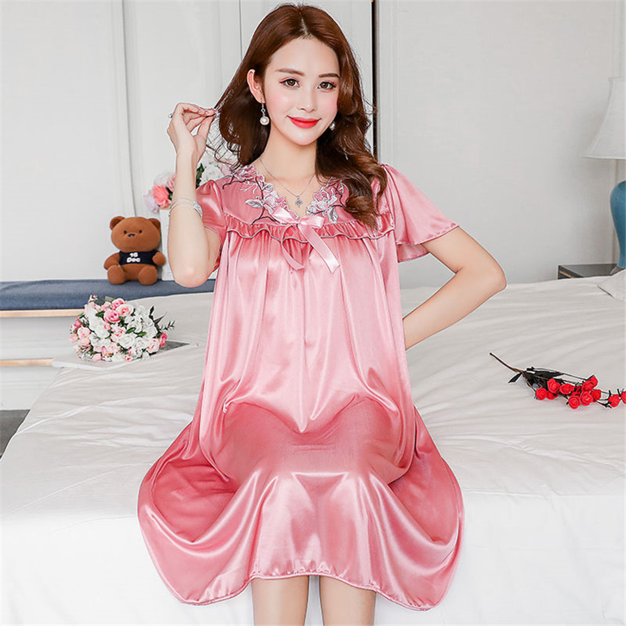 女性のためのシルクのネグリジェ,家庭用,十分な,大きいサイズ - Robe Silk Women のレビューと価格